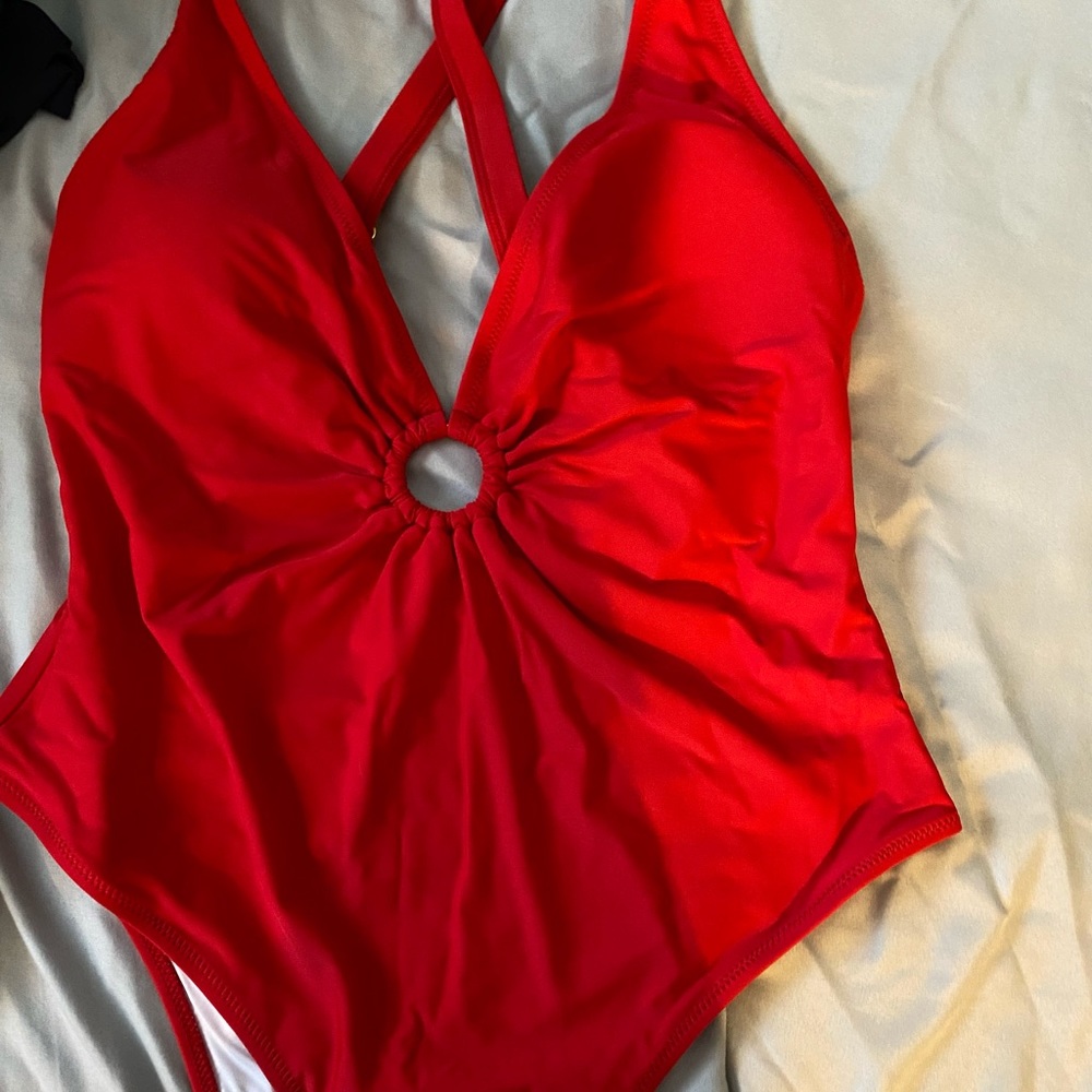 Cupshe red one piece